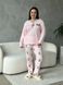 Тепла рожева піжама в розмірі PLUS SIZE DO3400/2-4XL фото 2