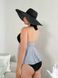 Стильний чорно-білий купальник танкіні PLUS SIZE SW1546-4XL фото 3