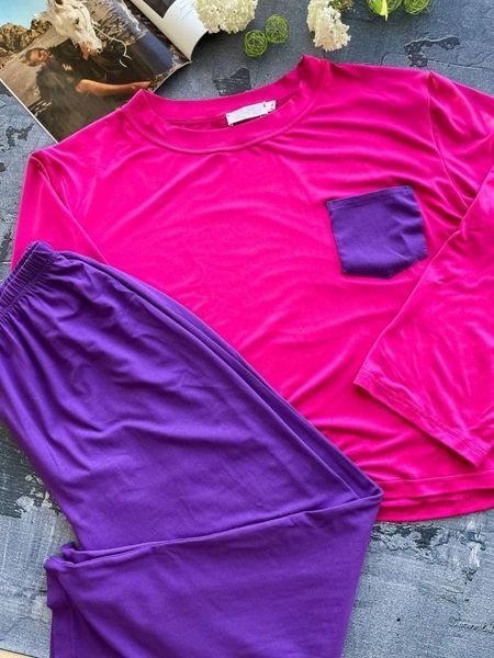 Яскрава піжама для дівчат PLUS SIZE DO2078-4XL/5XL фото