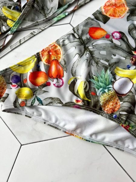 Роздільний купальник з спідничкою PLUS SIZE з квітковим принтом SW1408-XL фото