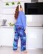 Синя піжама для дівчат PLUS SIZE DO2071-4XL/5XL фото 2