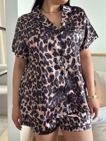 Піжама PlUS SIZE леопардова DO3644-6XL фото